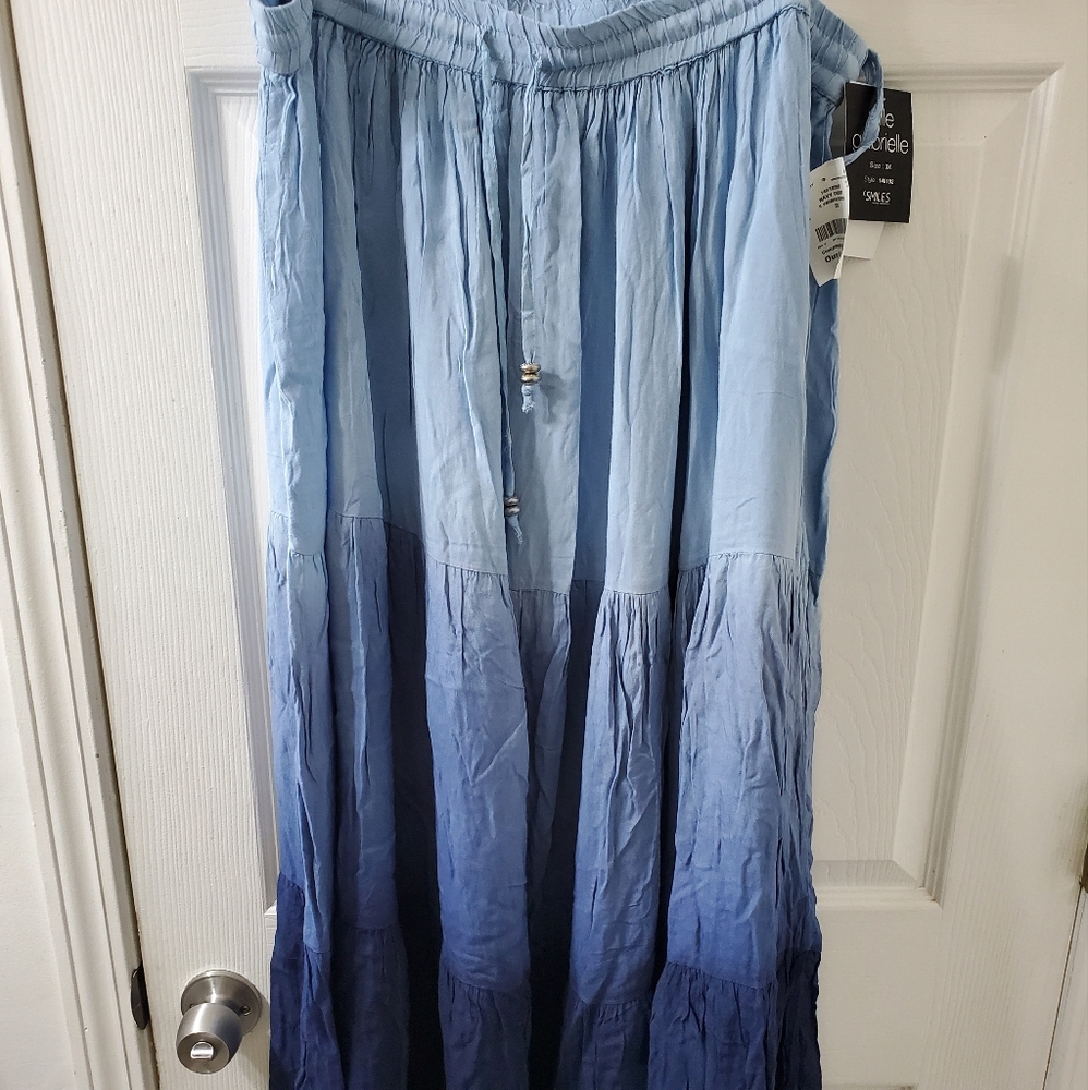 Blue tye dye skirt